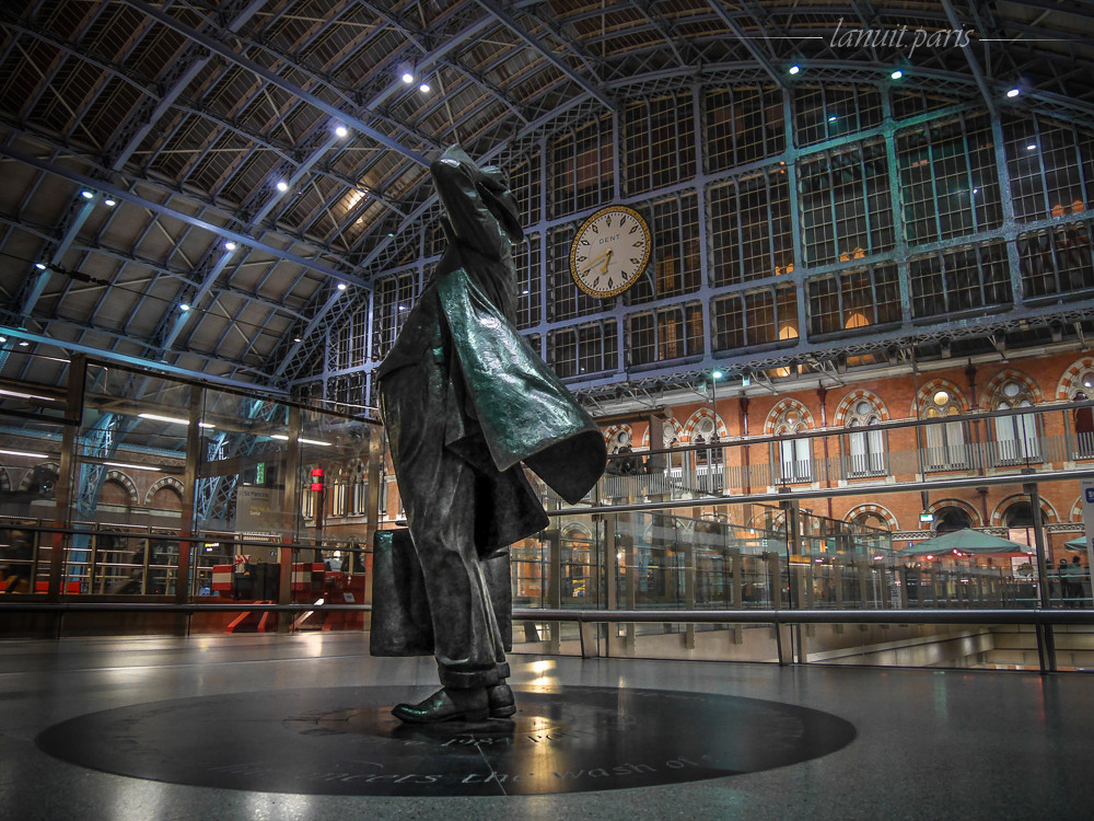 Winston Churchill à St-Pancras, Londres.