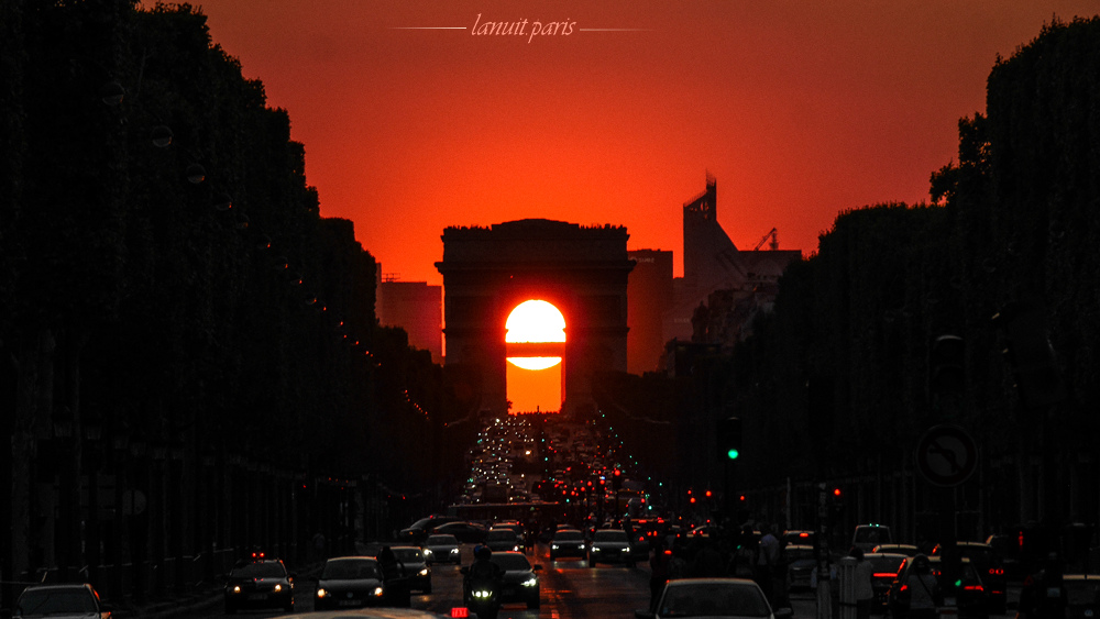 Sunset in August, Paris