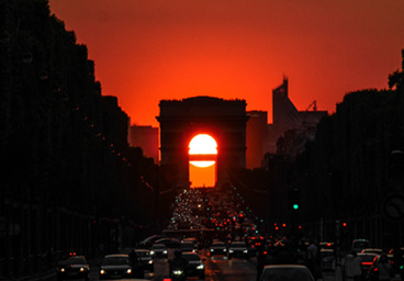 Coucher de soleil, Paris