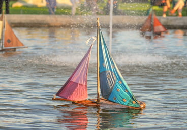 Boats in the Grand Bassin, Paris
