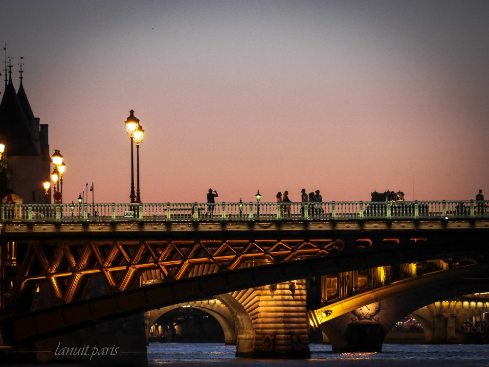 Under the bridges, along the Seine River