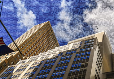Puzzled sky, New York